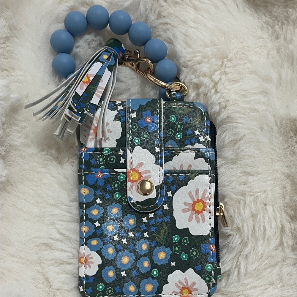 Floral Blue and Green Women's Bag